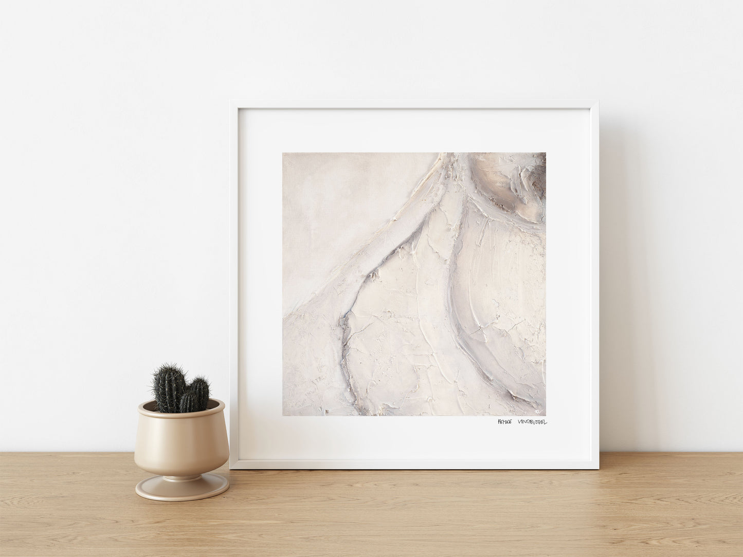 Signed Art Print, Labyrinth of White